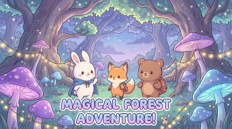 抖音风动漫-魔法森林奇遇记-治愈动漫分享